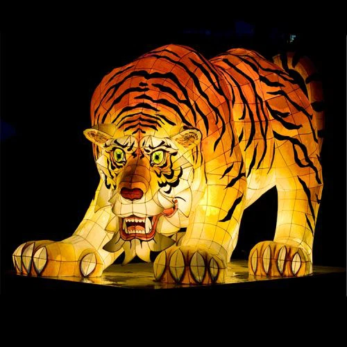 Tèm Park Dekorasyon Chinwa Animal Lanterns