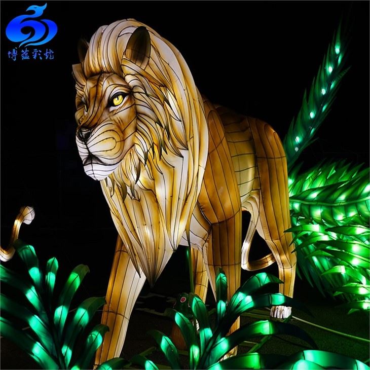 Zoo Decoration Chinese Lion Lanterns