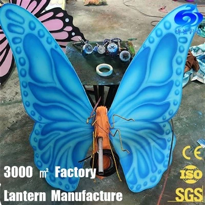 Bèl lanp Design Peacock pou jou ferye Décoration Ri Street